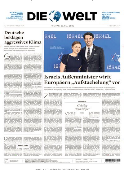 Titelbild der Ausgabe 99/2025 von Die Welt Gesamtausgabe. Diese Zeitschrift und viele weitere Zeitungsabos als Abo oder epaper bei United Kiosk online kaufen.