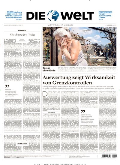 Titelbild der Ausgabe 99/2026 von Die Welt Gesamtausgabe. Diese Zeitschrift und viele weitere Zeitungsabos als Abo oder epaper bei United Kiosk online kaufen.
