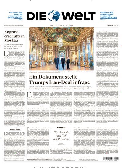 Titelbild der Ausgabe 116/2026 von Die Welt Gesamtausgabe. Diese Zeitschrift und viele weitere Zeitungsabos als Abo oder epaper bei United Kiosk online kaufen.
