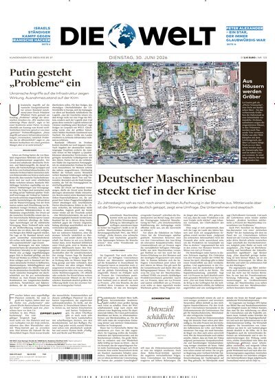 Titelbild der Ausgabe 123/2026 von Die Welt Gesamtausgabe. Diese Zeitschrift und viele weitere Zeitungsabos als Abo oder epaper bei United Kiosk online kaufen.