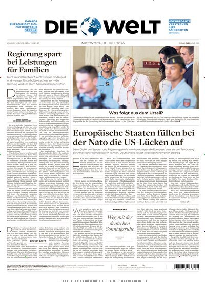 Titelbild der Ausgabe 129/2026 von Die Welt Gesamtausgabe. Diese Zeitschrift und viele weitere Zeitungsabos als Abo oder epaper bei United Kiosk online kaufen.