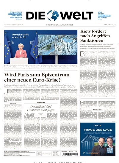 Titelbild der Ausgabe 166/2025 von Die Welt Gesamtausgabe. Diese Zeitschrift und viele weitere Zeitungsabos als Abo oder epaper bei United Kiosk online kaufen.