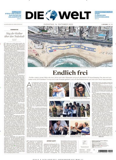 Titelbild der Ausgabe 197/2025 von Die Welt Gesamtausgabe. Diese Zeitschrift und viele weitere Zeitungsabos als Abo oder epaper bei United Kiosk online kaufen.