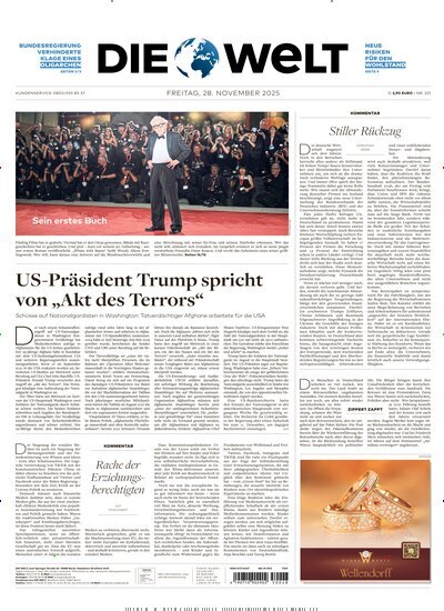 Titelbild der Ausgabe 230/2025 von Die Welt Gesamtausgabe. Diese Zeitschrift und viele weitere Zeitungsabos als Abo oder epaper bei United Kiosk online kaufen.