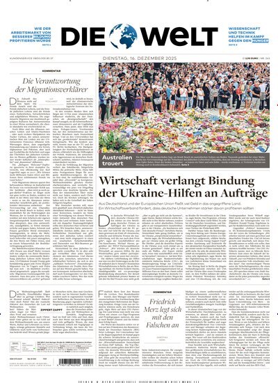 Titelbild der Ausgabe 242/2025 von Die Welt Gesamtausgabe. Diese Zeitschrift und viele weitere Zeitungsabos als Abo oder epaper bei United Kiosk online kaufen.