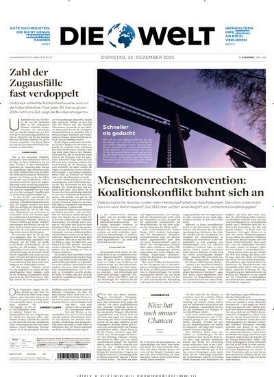 Titelbild der Ausgabe 247/2025 von Die Welt Gesamtausgabe. Diese Zeitschrift und viele weitere Zeitungsabos als Abo oder epaper bei United Kiosk online kaufen.