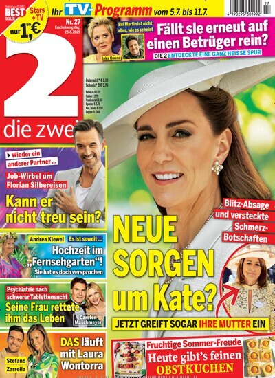 Titelbild der Ausgabe 27/2025 von die zwei. Diese Zeitschrift und viele weitere Programmzeitschriften als Abo oder epaper bei United Kiosk online kaufen.