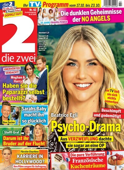 Titelbild der Ausgabe 42/2026 von die zwei. Diese Zeitschrift und viele weitere Programmzeitschriften als Abo oder epaper bei United Kiosk online kaufen.