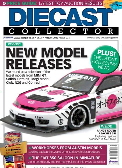 Titelbild der Ausgabe 8/2025 von Diecast Collector. Diese Zeitschrift und viele weitere Computerzeitschriften, Tabletmagazine und Smartphonemagazine als Abo oder epaper bei United Kiosk online kaufen.