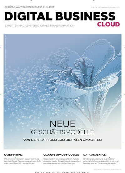 Titelbild der Ausgabe 2/2023 von Digital Business Cloud. Diese Zeitschrift und viele weitere Businessmagazine als Abo oder epaper bei United Kiosk online kaufen.