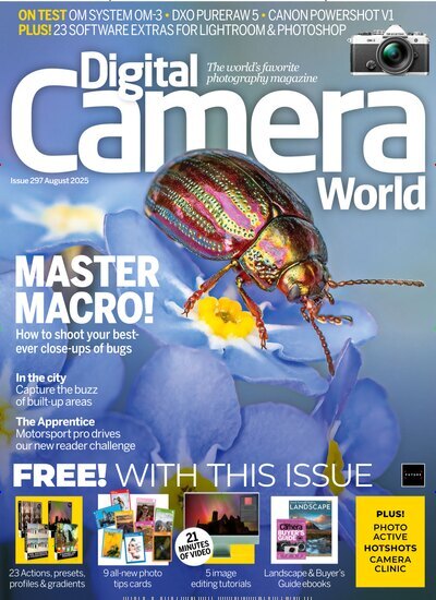 Titelbild der Ausgabe 297/2025 von Digital Camera World. Diese Zeitschrift und viele weitere Audiomagazine, Filmmagazine und Fotozeitschriften als Abo oder epaper bei United Kiosk online kaufen.