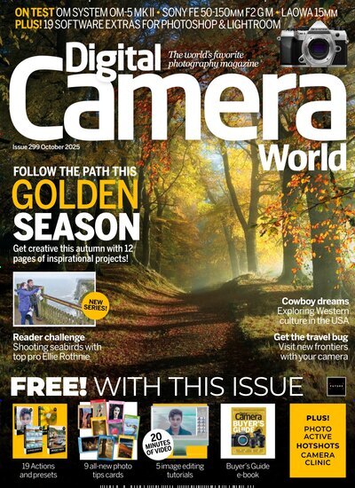 Titelbild der Ausgabe 299/2025 von Digital Camera World. Diese Zeitschrift und viele weitere Audiomagazine, Filmmagazine und Fotozeitschriften als Abo oder epaper bei United Kiosk online kaufen.