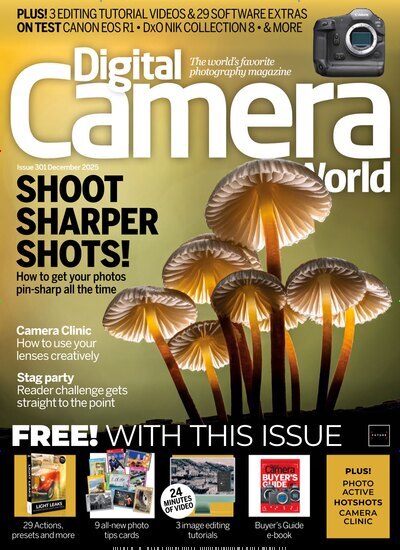Titelbild der Ausgabe 301/2025 von Digital Camera World. Diese Zeitschrift und viele weitere Audiomagazine, Filmmagazine und Fotozeitschriften als Abo oder epaper bei United Kiosk online kaufen.