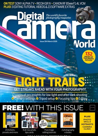 Titelbild der Ausgabe 304/2026 von Digital Camera World. Diese Zeitschrift und viele weitere Audiomagazine, Filmmagazine und Fotozeitschriften als Abo oder epaper bei United Kiosk online kaufen.
