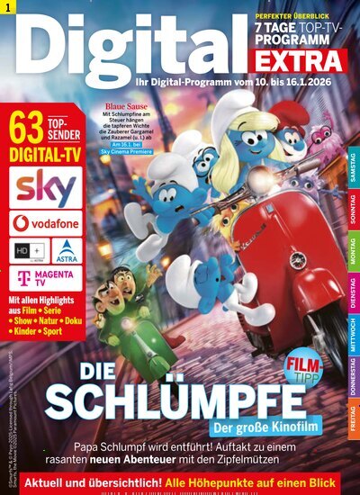 Titelbild der Ausgabe 1/2026 von Digital EXTRA. Diese Zeitschrift und viele weitere Programmzeitschriften als Abo oder epaper bei United Kiosk online kaufen.