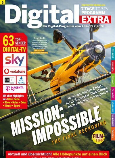 Titelbild der Ausgabe 5/2026 von Digital EXTRA. Diese Zeitschrift und viele weitere Programmzeitschriften als Abo oder epaper bei United Kiosk online kaufen.