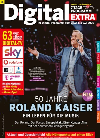 Titelbild der Ausgabe 8/2026 von Digital EXTRA. Diese Zeitschrift und viele weitere Programmzeitschriften als Abo oder epaper bei United Kiosk online kaufen.