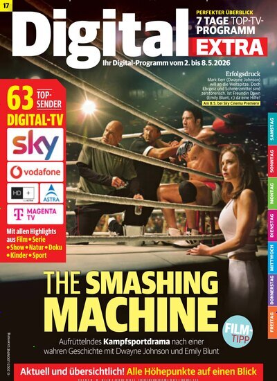 Titelbild der Ausgabe 17/2026 von Digital EXTRA. Diese Zeitschrift und viele weitere Programmzeitschriften als Abo oder epaper bei United Kiosk online kaufen.