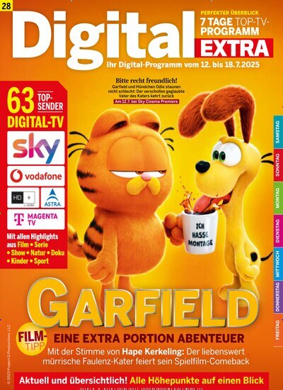 Titelbild der Ausgabe 28/2025 von Digital EXTRA. Diese Zeitschrift und viele weitere Programmzeitschriften als Abo oder epaper bei United Kiosk online kaufen.