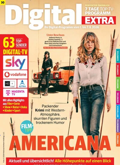 Titelbild der Ausgabe 30/2026 von Digital EXTRA. Diese Zeitschrift und viele weitere Programmzeitschriften als Abo oder epaper bei United Kiosk online kaufen.