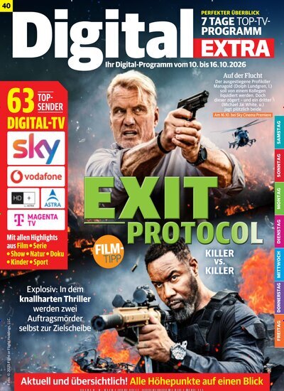 Titelbild der Ausgabe 40/2026 von Digital EXTRA. Diese Zeitschrift und viele weitere Programmzeitschriften als Abo oder epaper bei United Kiosk online kaufen.