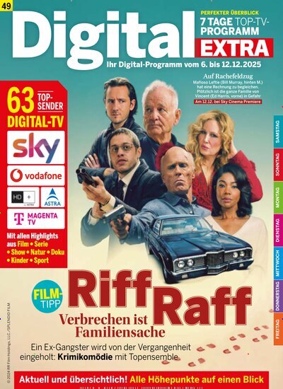 Titelbild der Ausgabe 49/2025 von Digital EXTRA. Diese Zeitschrift und viele weitere Programmzeitschriften als Abo oder epaper bei United Kiosk online kaufen.
