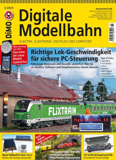 Titelbild der Ausgabe 3/2025 von Digitale Modellbahn. Diese Zeitschrift und viele weitere Reisemagazine, Freizeitmagazine und Wissensmagazine als Abo oder epaper bei United Kiosk online kaufen.