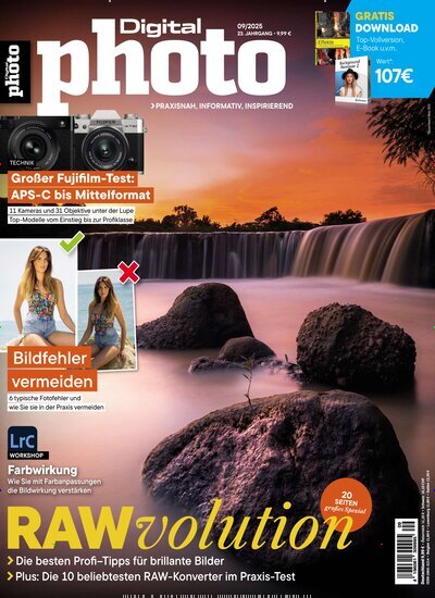 Titelbild der Ausgabe 9/2025 von DigitalPHOTO. Diese Zeitschrift und viele weitere Audiomagazine, Filmmagazine und Fotozeitschriften als Abo oder epaper bei United Kiosk online kaufen.