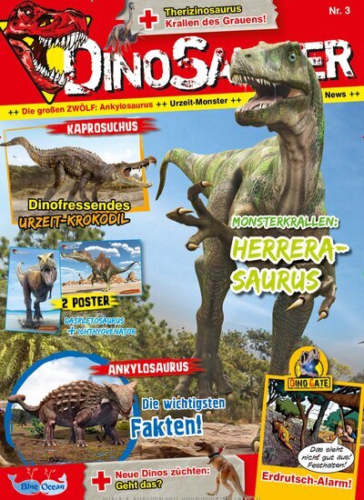 Titelbild der Ausgabe 3/2026 von Dinosaurier. Diese Zeitschrift und viele weitere Jugendzeitschriften und Kinderzeitschriften als Abo oder epaper bei United Kiosk online kaufen.