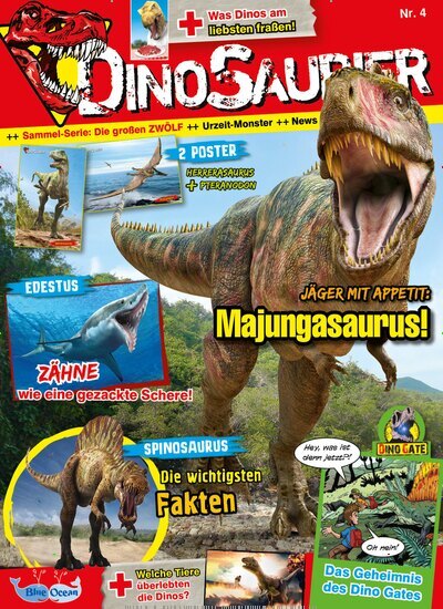 Titelbild der Ausgabe 4/2026 von Dinosaurier. Diese Zeitschrift und viele weitere Jugendzeitschriften und Kinderzeitschriften als Abo oder epaper bei United Kiosk online kaufen.