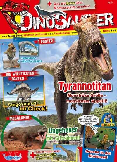 Titelbild der Ausgabe 5/2025 von Dinosaurier. Diese Zeitschrift und viele weitere Jugendzeitschriften und Kinderzeitschriften als Abo oder epaper bei United Kiosk online kaufen.