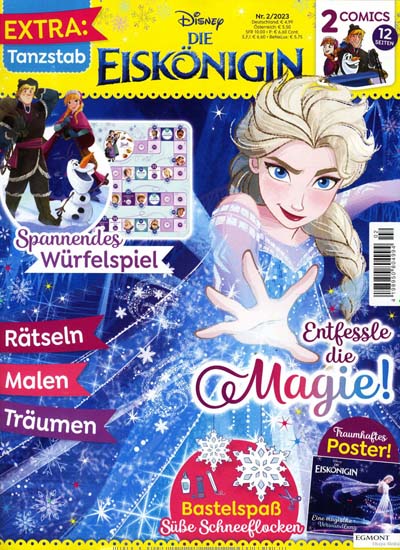 Titelbild der Ausgabe 2/2023 von Disney Die Eiskönigin. Diese Zeitschrift und viele weitere Jugendzeitschriften und Kinderzeitschriften als Abo oder epaper bei United Kiosk online kaufen.