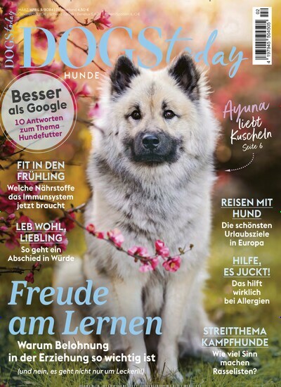 Titelbild der Ausgabe 2/2024 von Dogs Today. Diese Zeitschrift und viele weitere Elternzeitschriften und Tierzeitschriften als Abo oder epaper bei United Kiosk online kaufen.