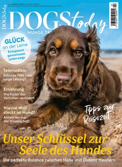 Titelbild der Ausgabe 4/2025 von DOGS Today. Diese Zeitschrift und viele weitere Elternzeitschriften und Tierzeitschriften als Abo oder epaper bei United Kiosk online kaufen.