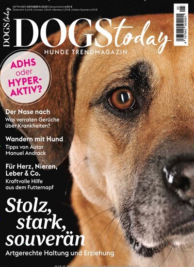 Titelbild der Ausgabe 5/2025 von DOGS Today. Diese Zeitschrift und viele weitere Elternzeitschriften und Tierzeitschriften als Abo oder epaper bei United Kiosk online kaufen.