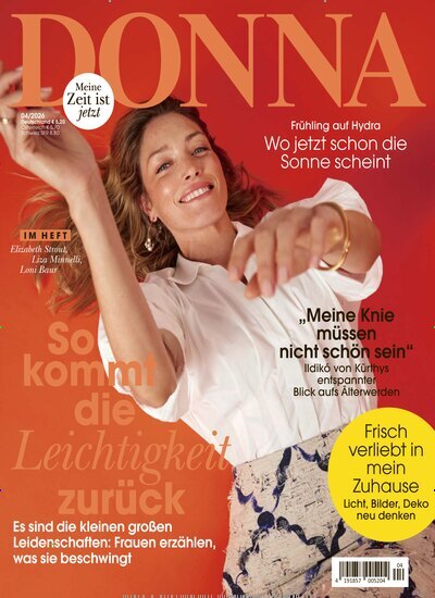 Titelbild der Ausgabe 4/2026 von Donna. Diese Zeitschrift und viele weitere Frauenzeitschriften als Abo oder epaper bei United Kiosk online kaufen.