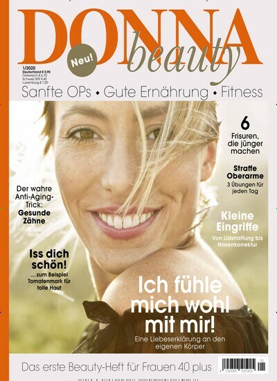 Titelbild der Ausgabe 1/2020 von Donna Beauty. Diese Zeitschrift und viele weitere Frauenzeitschriften als Abo oder epaper bei United Kiosk online kaufen.