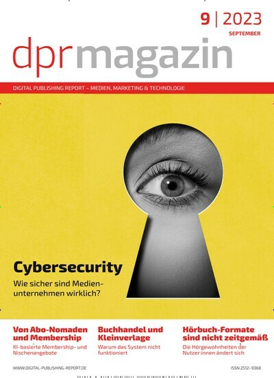 Titelbild der Ausgabe 9/2023 von dpr Magazin. Diese Zeitschrift und viele weitere Logistikmagazine und Medienmagazine als Abo oder epaper bei United Kiosk online kaufen.