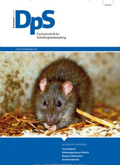 Titelbild der Ausgabe 1/2021 von DpS - Fachzeitschrift für Schädlingsbekämpfung. Diese Zeitschrift und viele weitere Naturzeitschriften, Landwirtschaftszeitungen und Umweltmagazine als Abo oder epaper bei United Kiosk online kaufen.