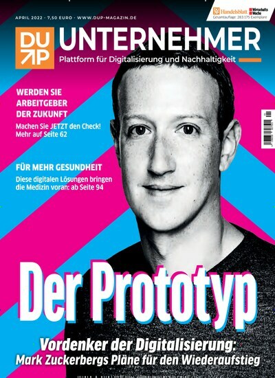 Titelbild der Ausgabe 1/2022 von DUP Unternehmer. Diese Zeitschrift und viele weitere Wirtschaftsmagazine und Politikmagazine als Abo oder epaper bei United Kiosk online kaufen.