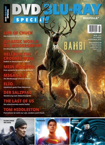 Titelbild der Ausgabe 8/2025 von DVD Blu-Ray Special. Diese Zeitschrift und viele weitere Audiomagazine, Filmmagazine und Fotozeitschriften als Abo oder epaper bei United Kiosk online kaufen.