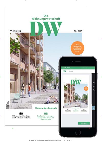 Titelbild der Ausgabe 1/2025 von DW Die Wohnungswirtschaft. Diese Zeitschrift und viele weitere Businessmagazine als Abo oder epaper bei United Kiosk online kaufen.