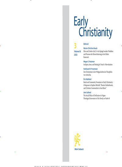 Titelbild der Ausgabe 3/2025 von Early Christianity (EC). Diese Zeitschrift und viele weitere Kunstmagazine und Kulturmagazine als Abo oder epaper bei United Kiosk online kaufen.