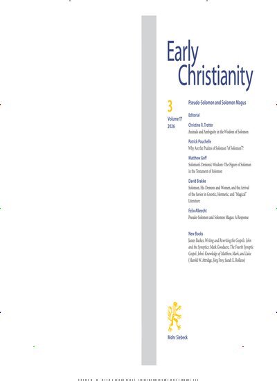Titelbild der Ausgabe 3/2026 von Early Christianity (EC). Diese Zeitschrift und viele weitere Kunstmagazine und Kulturmagazine als Abo oder epaper bei United Kiosk online kaufen.