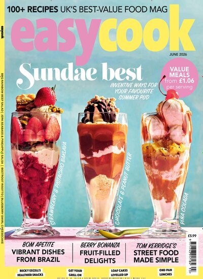 Titelbild der Ausgabe 6/2026 von Easy Cook. Diese Zeitschrift und viele weitere Gartenzeitschriften und Wohnzeitschriften als Abo oder epaper bei United Kiosk online kaufen.