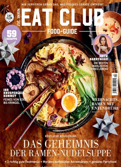 Titelbild der Ausgabe 4/2022 von Eat Club Magazin. Diese Zeitschrift und viele weitere Kochzeitschriften und Backzeitschriften als Abo oder epaper bei United Kiosk online kaufen.