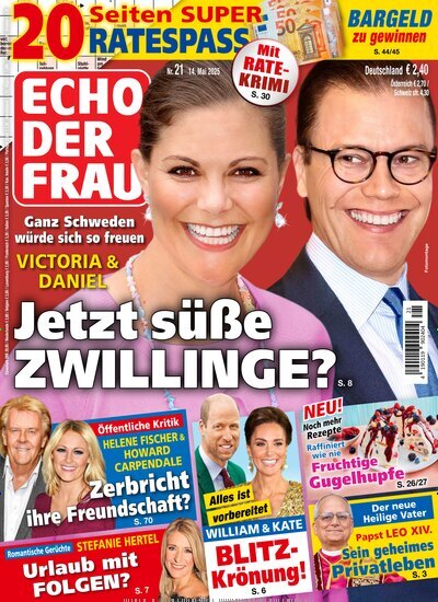 Titelbild der Ausgabe 21/2025 von Echo der Frau. Diese Zeitschrift und viele weitere Frauenzeitschriften als Abo oder epaper bei United Kiosk online kaufen.