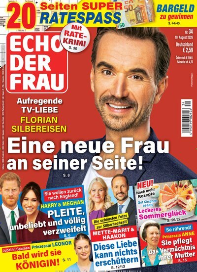 Titelbild der Ausgabe 34/2026 von Echo der Frau. Diese Zeitschrift und viele weitere Frauenzeitschriften als Abo oder epaper bei United Kiosk online kaufen.