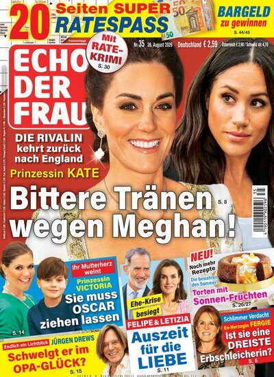 Titelbild der Ausgabe 35/2026 von Echo der Frau. Diese Zeitschrift und viele weitere Frauenzeitschriften als Abo oder epaper bei United Kiosk online kaufen.
