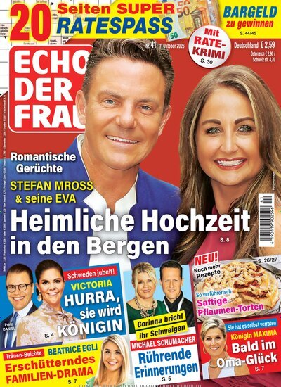 Titelbild der Ausgabe 41/2026 von Echo der Frau. Diese Zeitschrift und viele weitere Frauenzeitschriften als Abo oder epaper bei United Kiosk online kaufen.